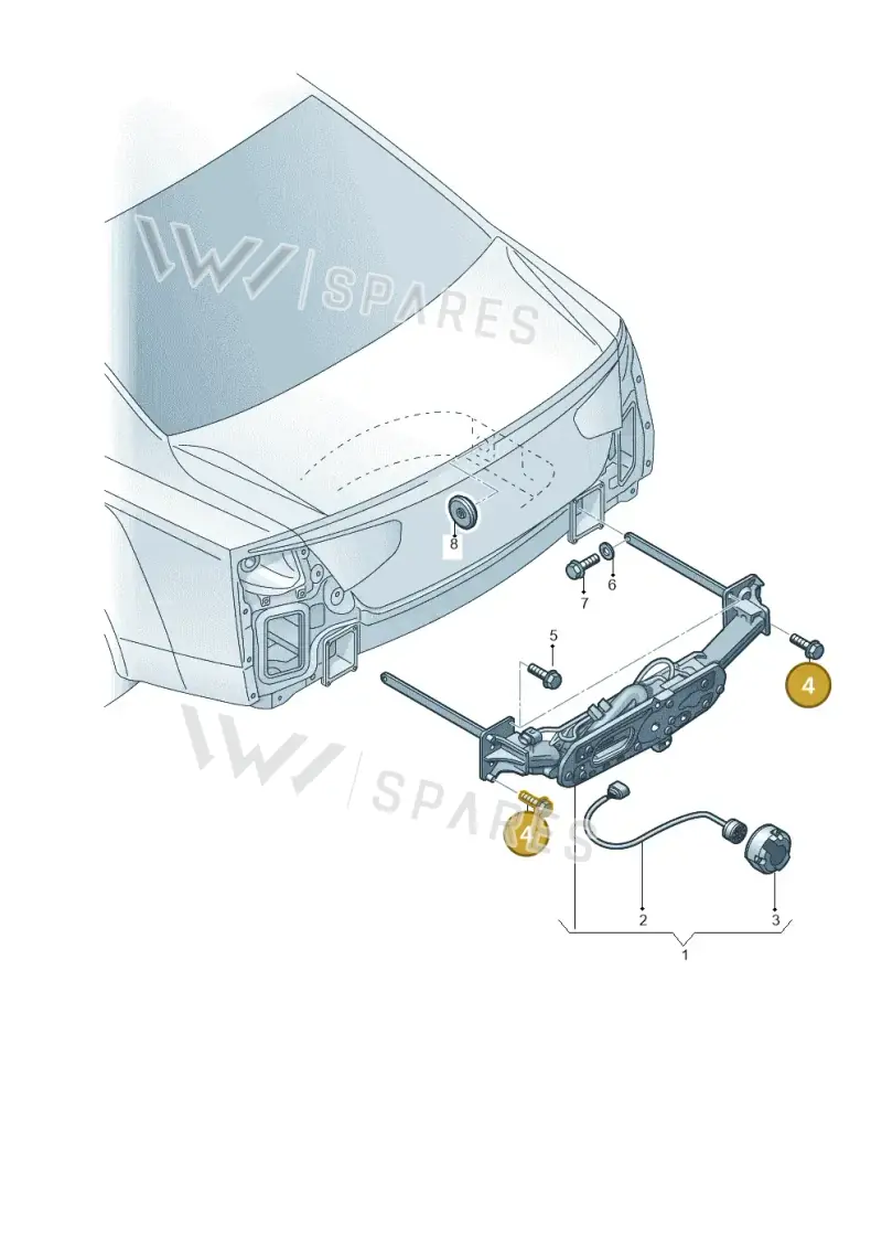 N10695701 — Audi A8 (2013-2018) diagram 696804500, position 4