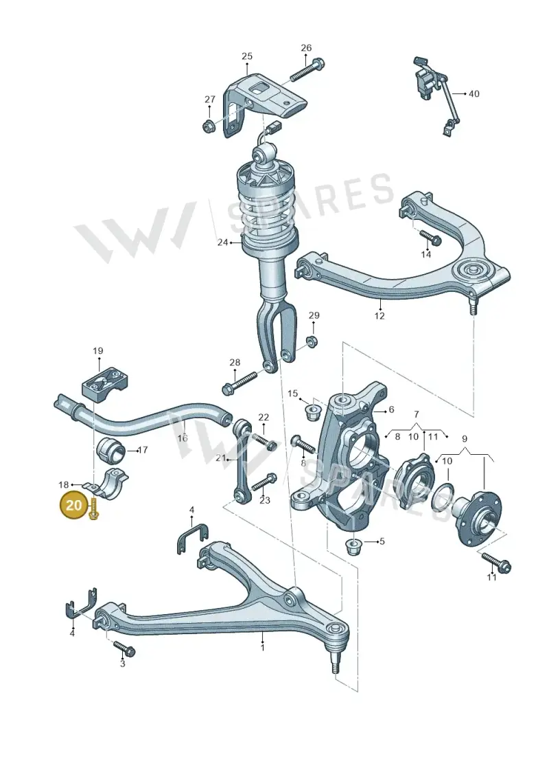 N10695701 — Audi R8 Spyder (2015-2024) diagram 872407000, position 20