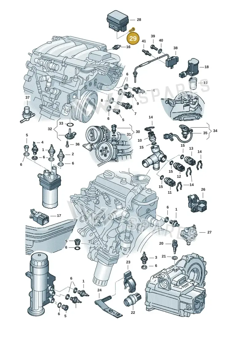 N10696901 — Volkswagen Golf        "BR.","USA"03>07 (2002-2007) diagram 121919610, position 29