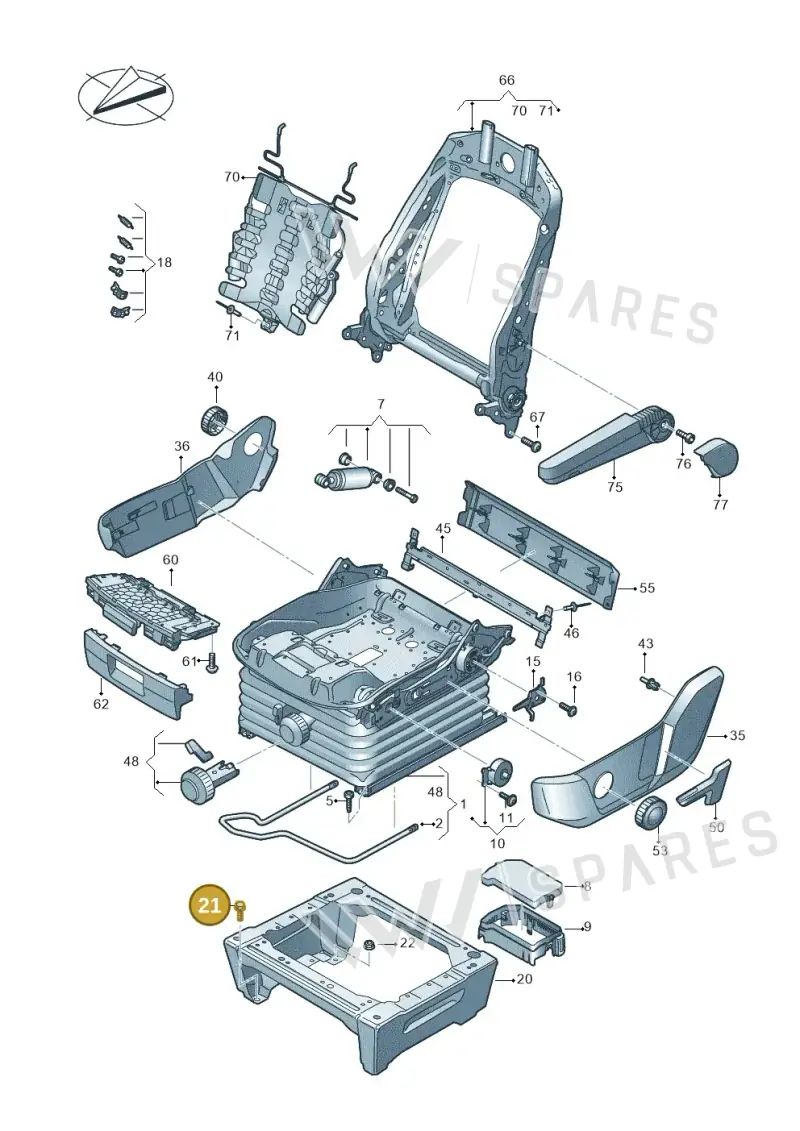N10697801 — Volkswagen E-Crafter 35 (2018-2024) diagram 599881080, position 21