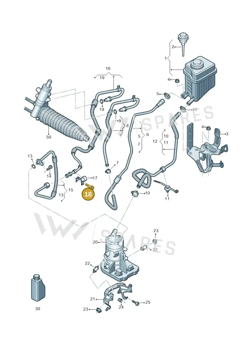 N10698001 — Volkswagen Touareg BlueMotion (2014-2018) diagram 693423500, position 18