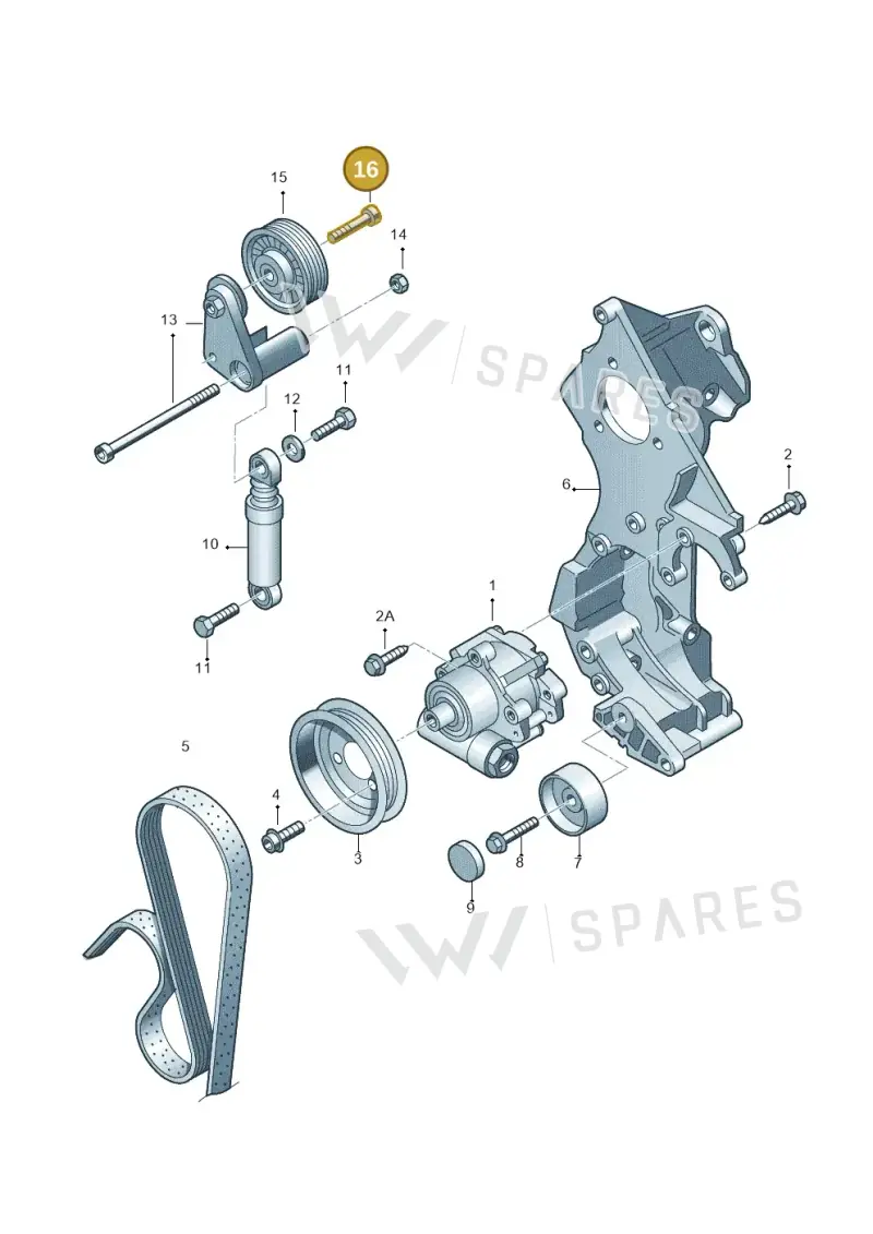 N10698301 — Volkswagen New Beetle             06> (2005-) diagram 266145300, position 16