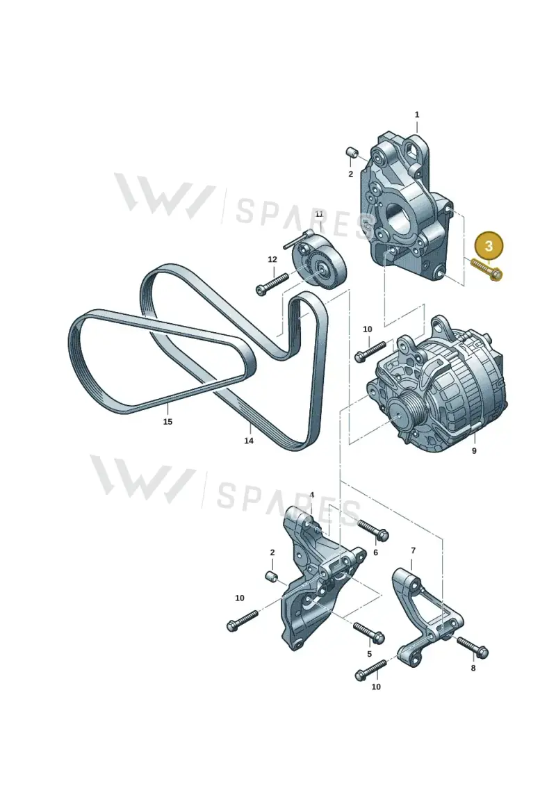 N10699602 — Volkswagen Transport. multivan (2019-2024) diagram 7ep903040, position 3