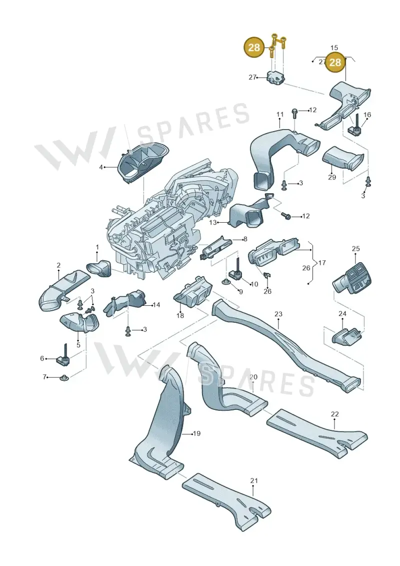 N10701201 — Audi RS4 Avant (2017-2025) diagram 849819100, position 28