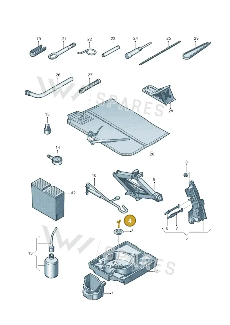 N10711301 — Audi Q3 1.4 (2016-) diagram 855011100, position 4