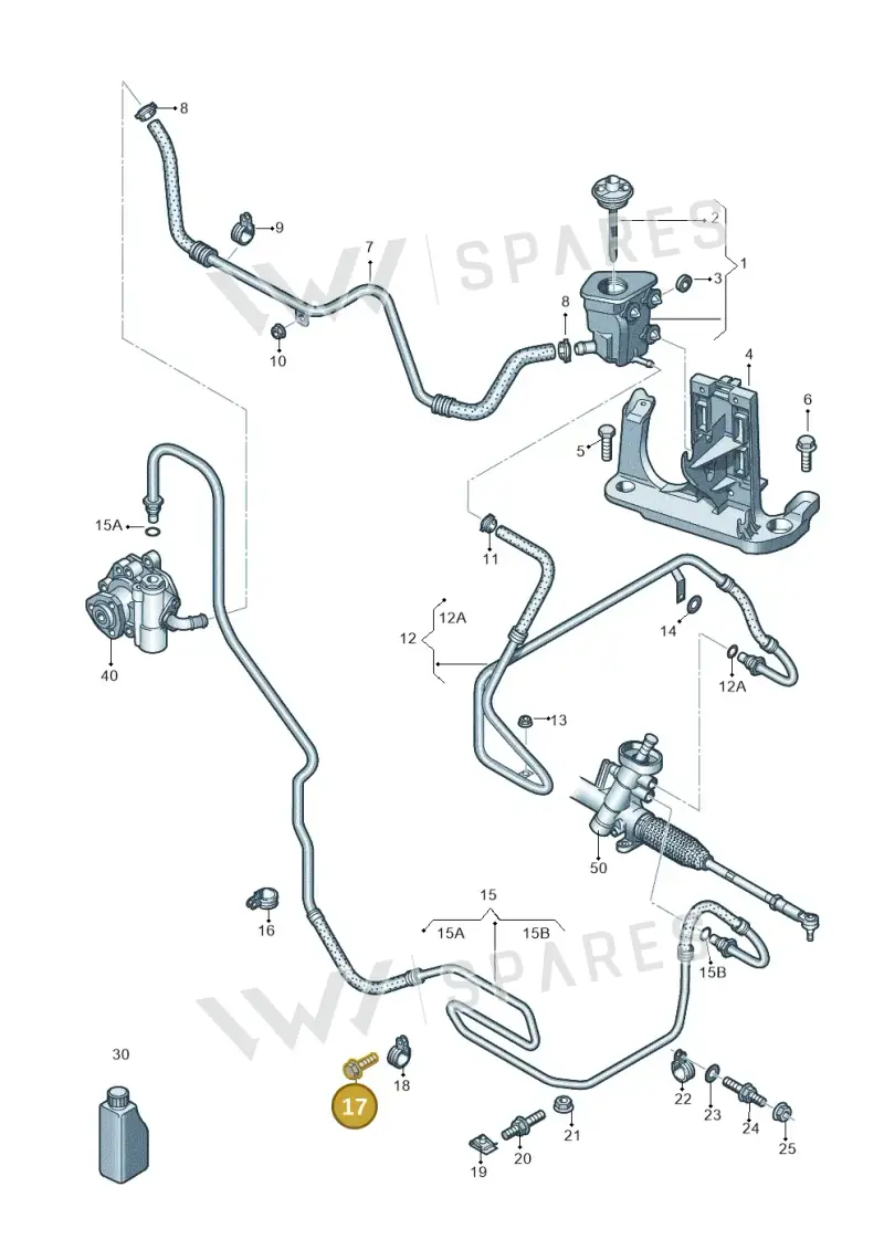 N10713501 — Volkswagen New Passat (2015-2022) diagram 868422050, position 17