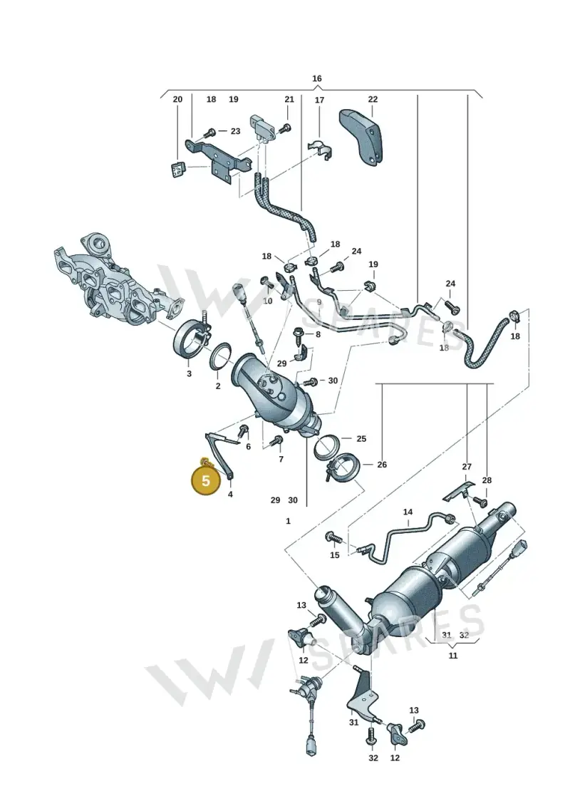 N10713502 — Volkswagen Transport. multivan (2019-2024) diagram 7em253070, position 5