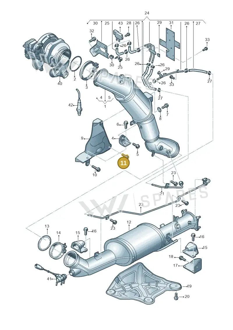 N10713502 — Volkswagen Amarok twin cab (2022-) diagram 894253480, position 11