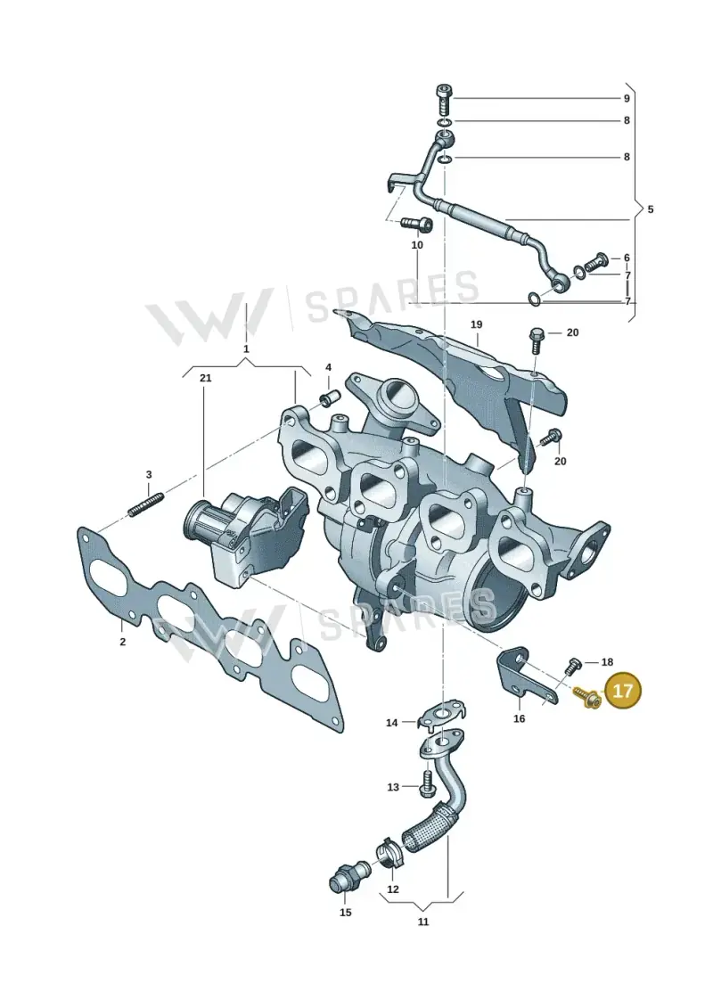 N10714101 — Volkswagen Transport. multivan (2019-2024) diagram 7ep145250, position 17