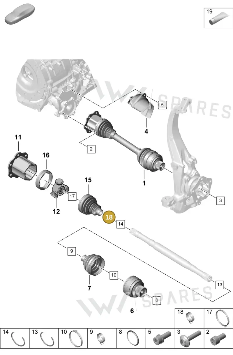 N10714901 — Porsche Cayenne Coupe (2023-2023) diagram p60401100, position 18