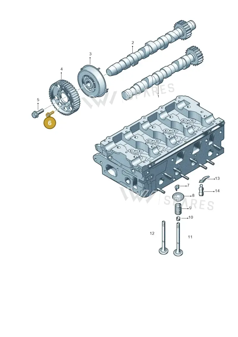 N10715801 — Volkswagen Jetta             "USA"05> (2005-) diagram 636109600, position 6