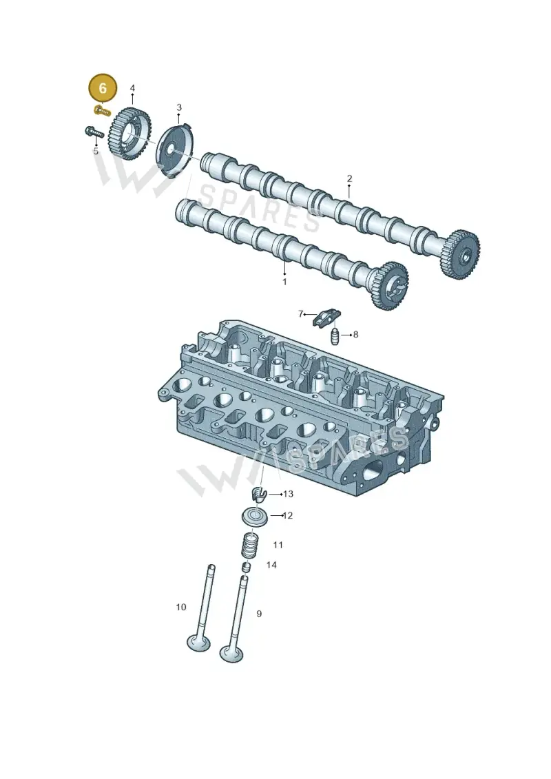 N10715801 — Volkswagen New beetle (2011-2016) diagram 634109300, position 6