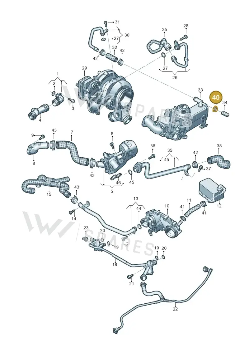 N10716001 — Volkswagen Touareg (2017-2023) diagram 439121350, position 40