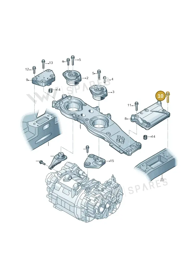 N10716901 — Volkswagen E-Golf (2014-2021) diagram 774199200, position 10
