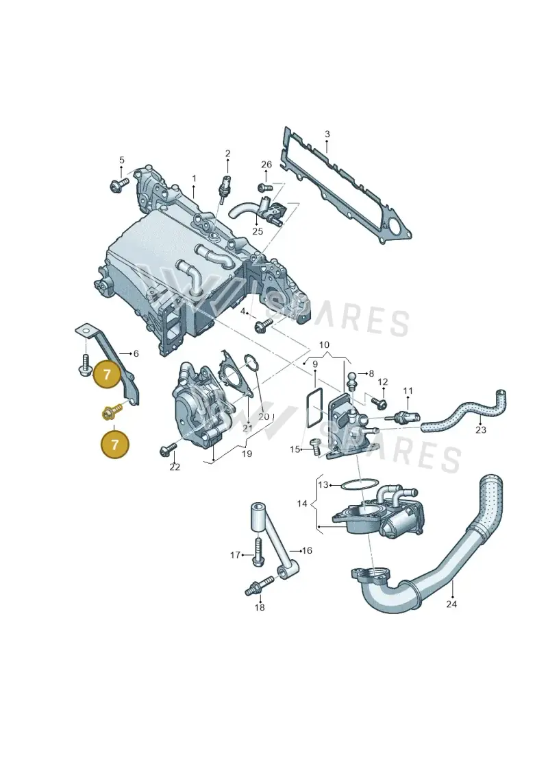N10717001 — Volkswagen Tiguan 2.0 (2023-) diagram 884129800, position 7