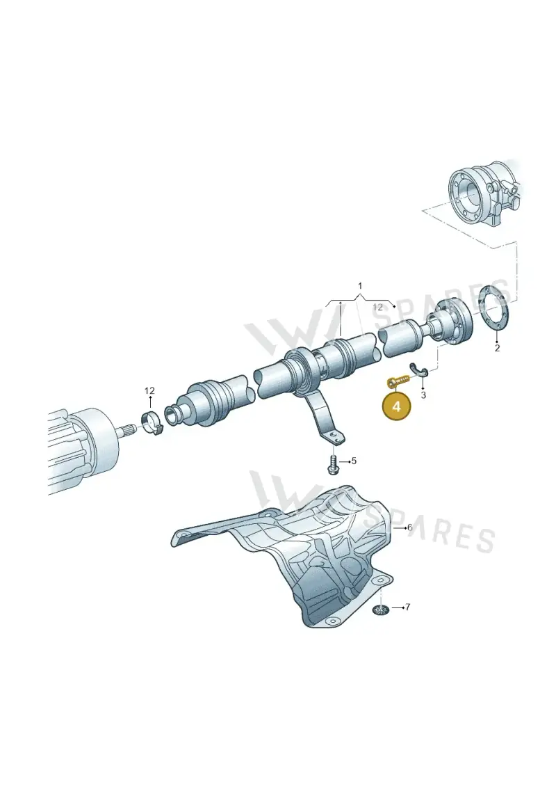 N10719001 — Volkswagen Touareg (2017-2023) diagram 439521000, position 4