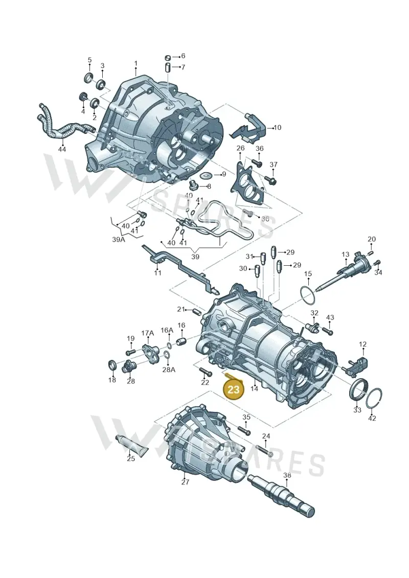 N10720601 — Audi Q5 qu. 2.0 TDI (2012-2017) diagram 736301700, position 23