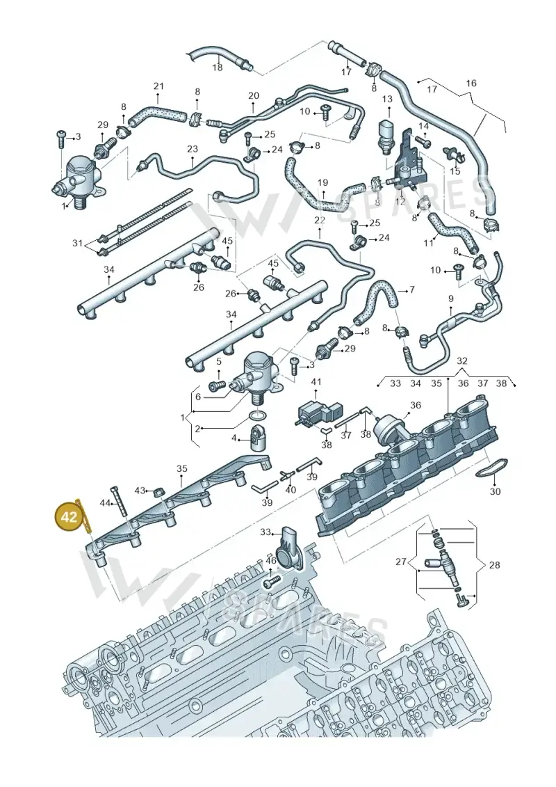 N10720801 — Audi RS6 Avant qu.5.0 (2007-2010) diagram 641133400, position 42