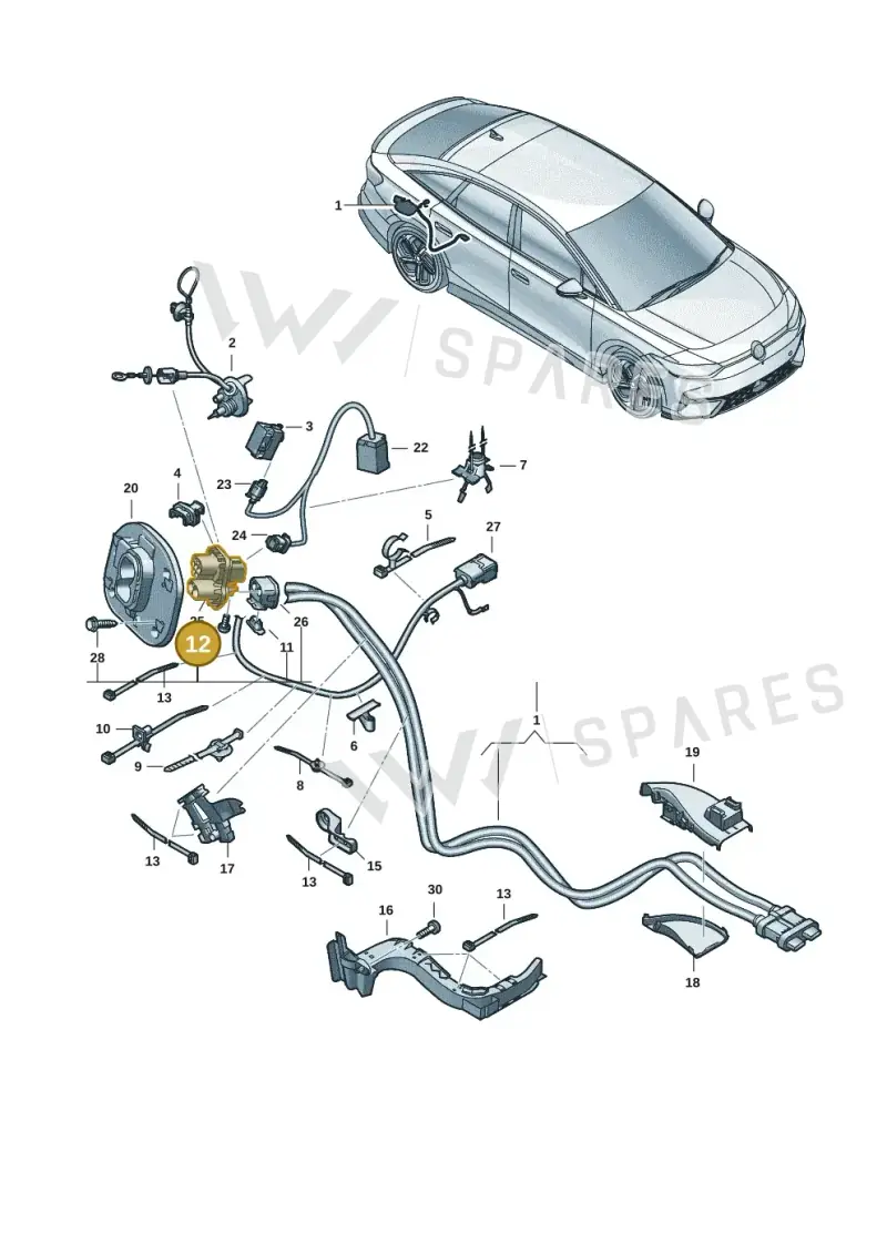 N10732001 — Volkswagen ID.7 Limousine Pro (2023-) diagram 14b970150, position 12
