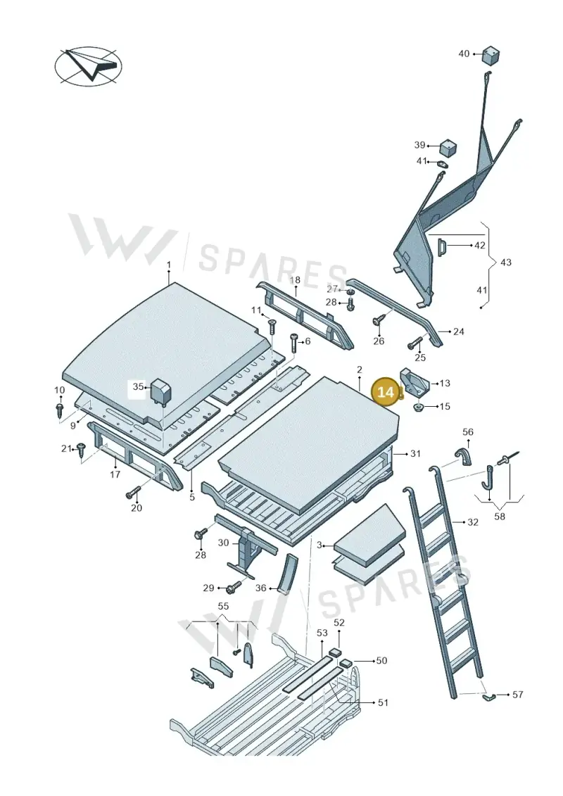 N10732101 — Volkswagen MAN TGE 55 (2016-2021) diagram 806067000, position 14