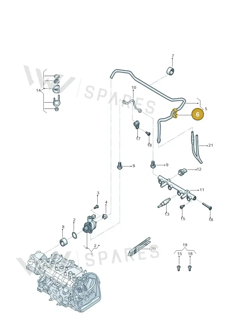 N10732301 — Volkswagen Beetle (2016-2019) diagram 789133250, position 6