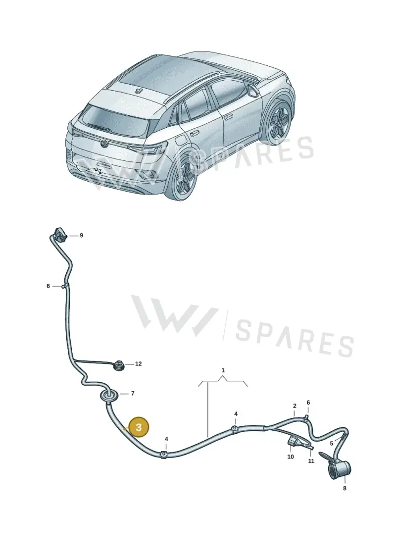N10732701 — Volkswagen ID.4 (2020-2025) diagram 11a972087, position 3