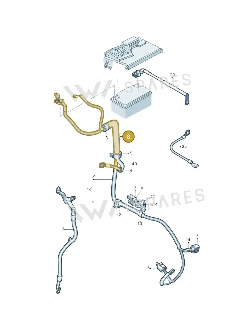 N10732901 — Volkswagen Polo 1.6 (2013-2022) diagram 766971650, position 8