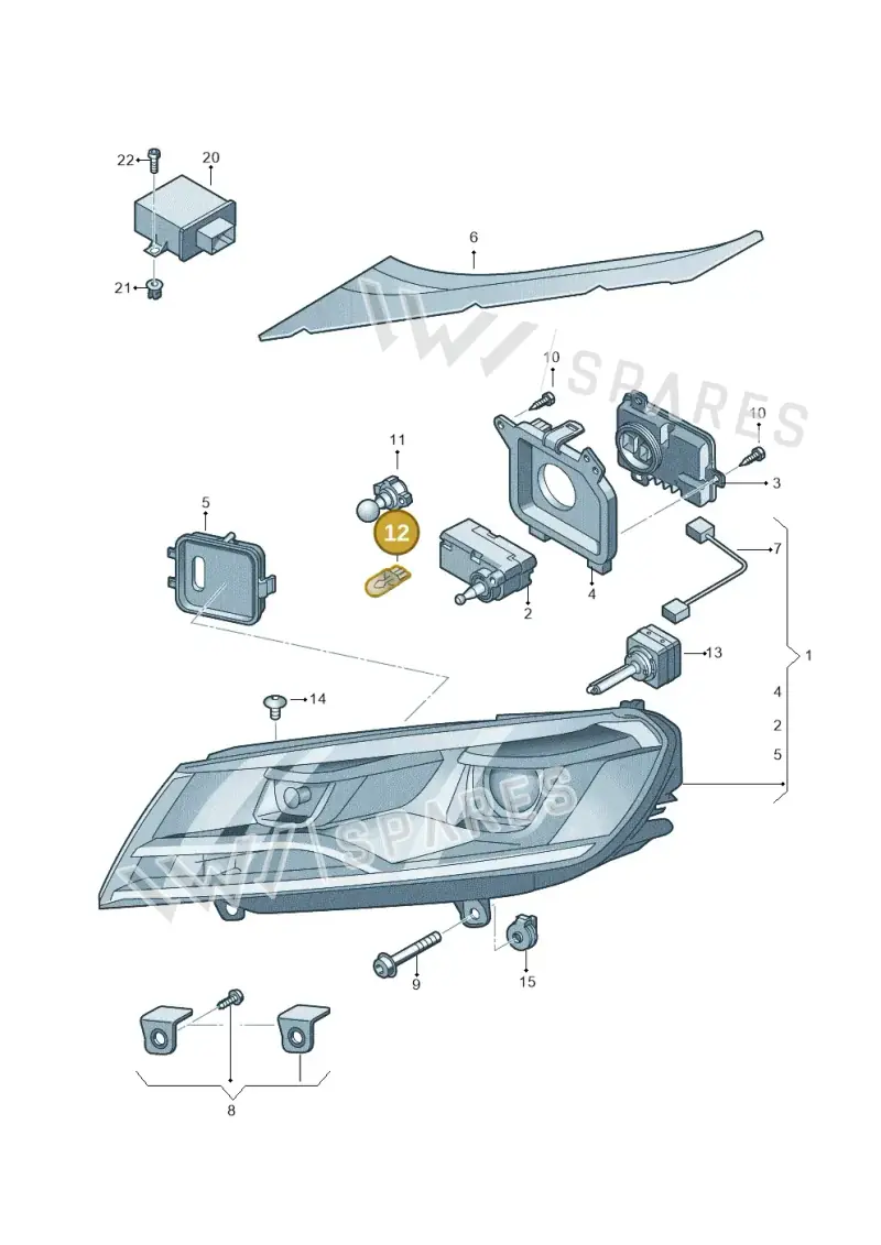N10733202 — Volkswagen Touareg BlueMotion (2014-2018) diagram 787941000, position 12