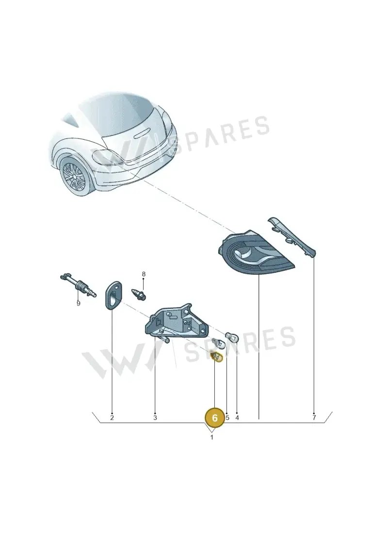 N10733202 — Volkswagen Beetle (2016-2019) diagram 801945000, position 6
