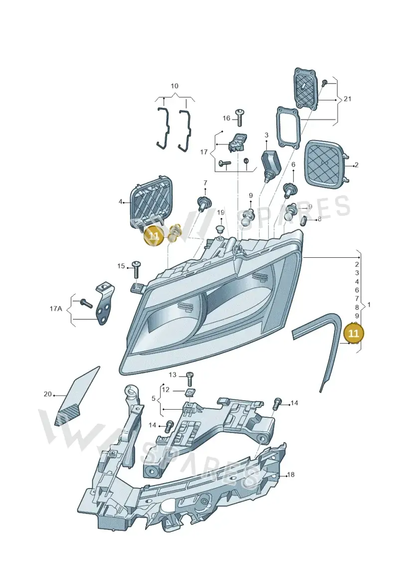 N10737401 — Audi Q5 (2009-2018) diagram 647941000, position 11