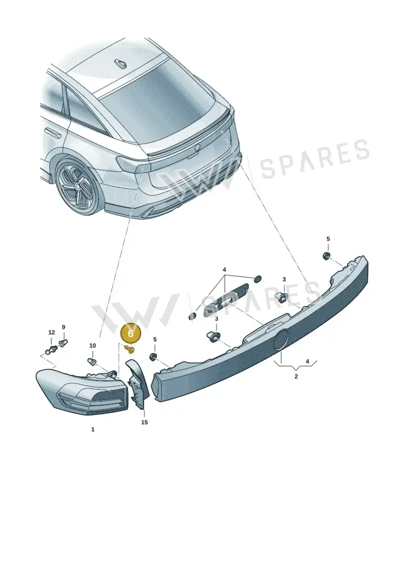 N10738101 — Volkswagen ID.7 Limousine Pro (2023-) diagram 14b945010, position 6