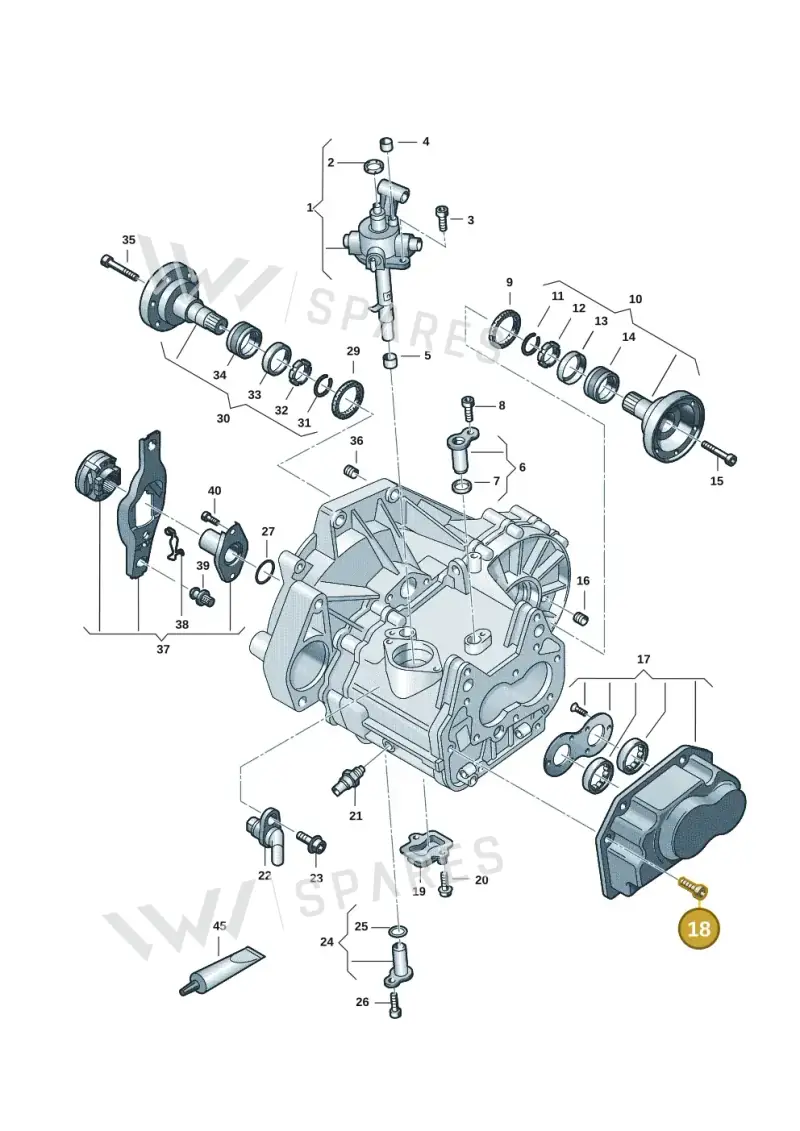 N10738801 — Volkswagen Taigo (2021-2024) diagram 2f0301120, position 18