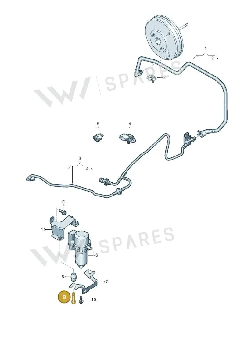 N10739002 — Volkswagen T-Roc convertible 1.5 (2019-2024) diagram 866611800, position 9