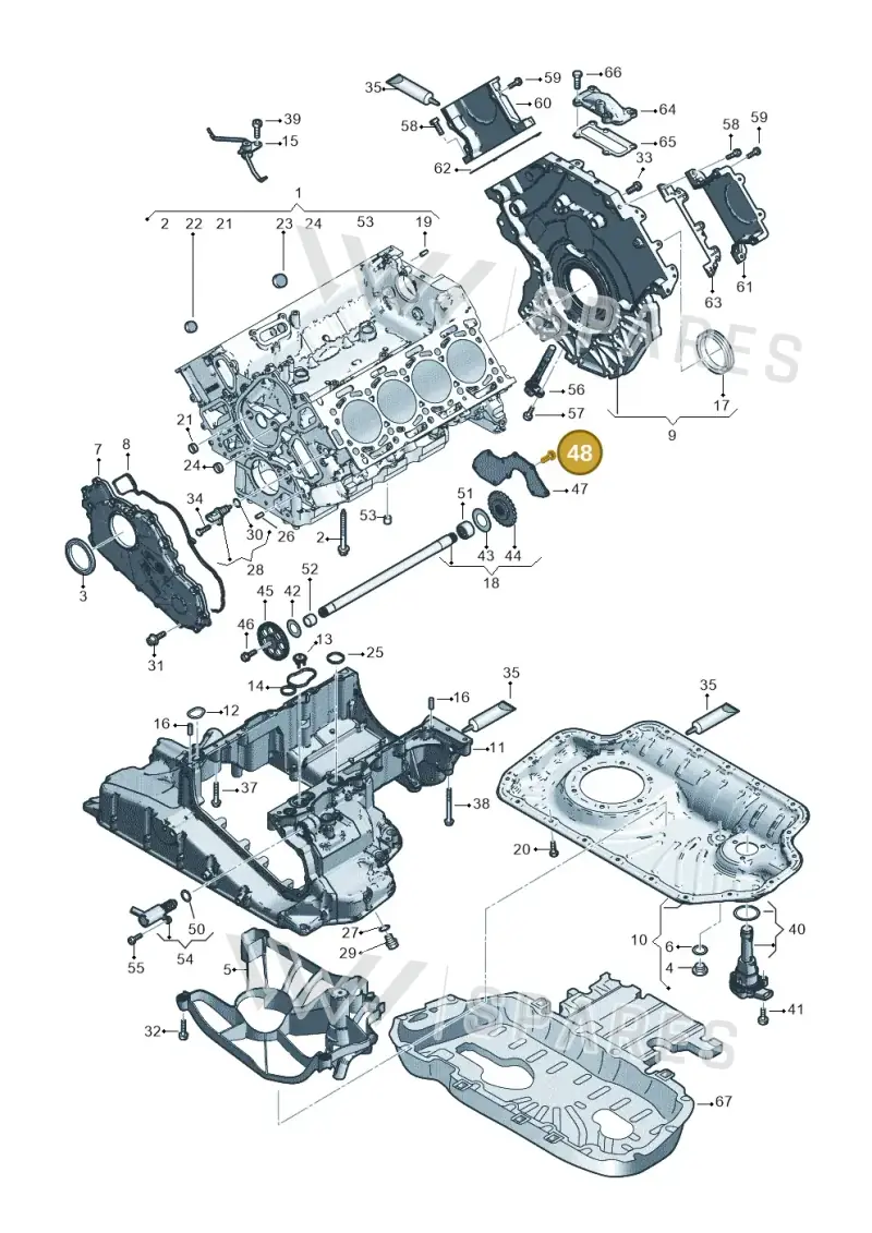 N10739301 — Volkswagen Touareg (2017-2023) diagram 859103500, position 48