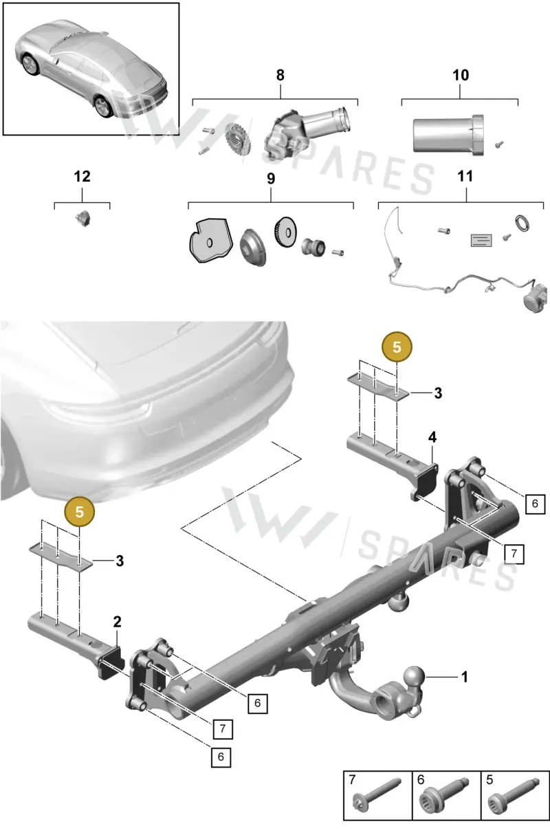 N10743601 — Porsche Panamera (2016-2020) diagram p49002000, position 5