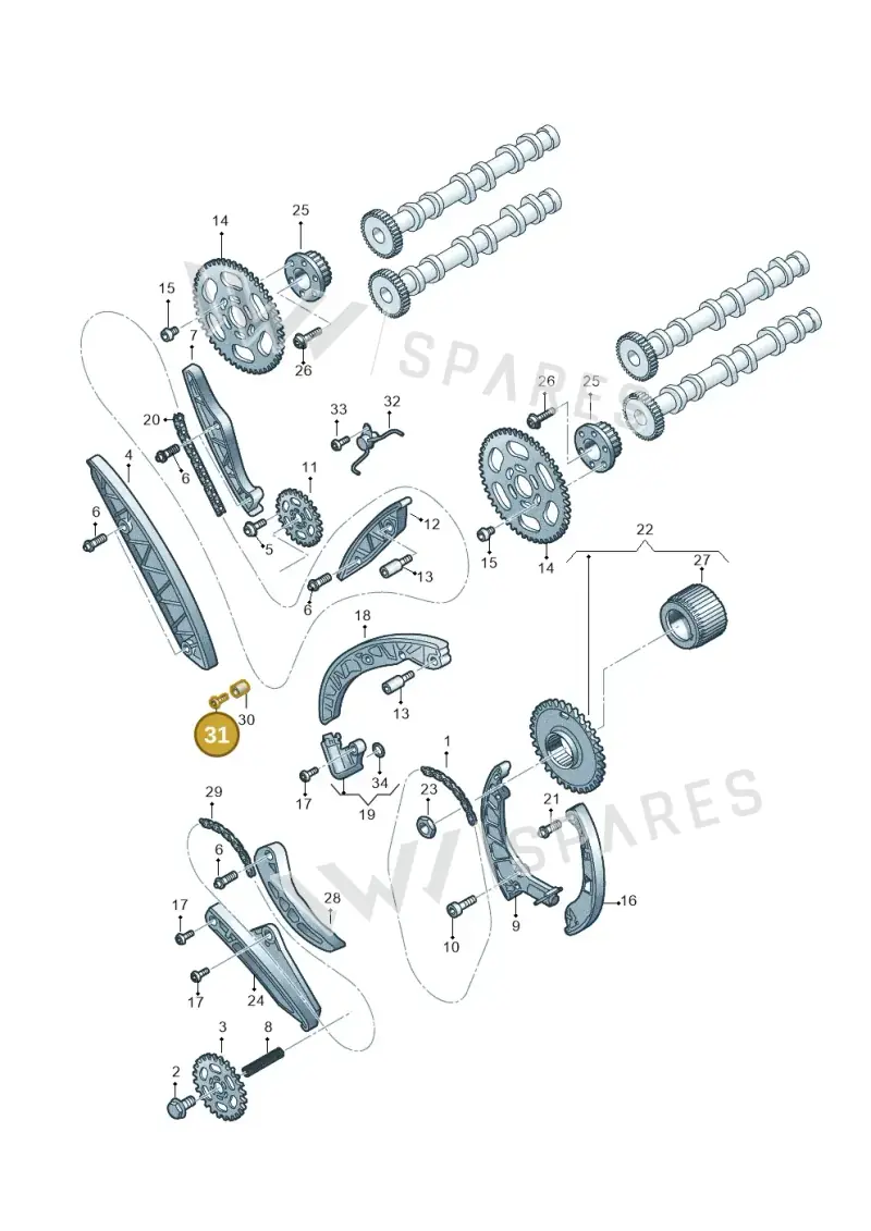 N10744301 — Volkswagen Amarok twin cab (2022-) diagram 788109560, position 31
