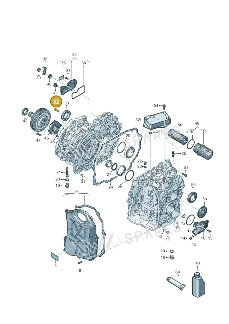 N10744301 — Volkswagen Caddy Maxi Kombi (2020-2024) diagram 7t0300705, position 32
