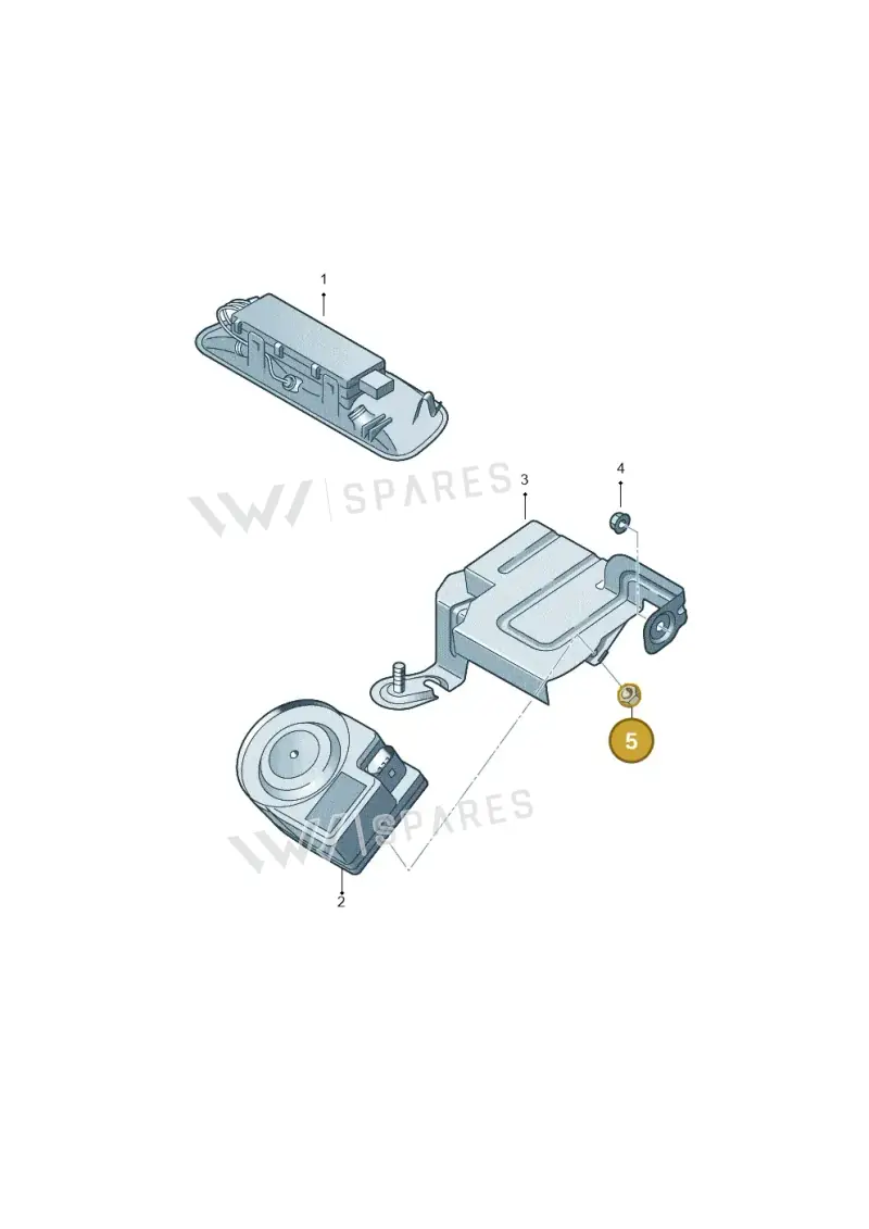 N10744601 — Volkswagen Single-cab transp. (2015-2019) diagram 690951200, position 5