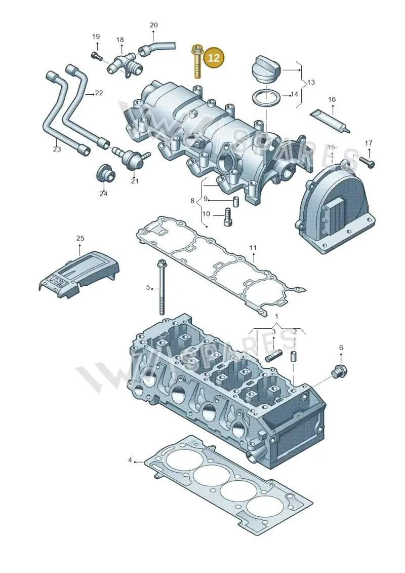 N10745801 — Volkswagen Beetle (2016-2019) diagram 729103410, position 12