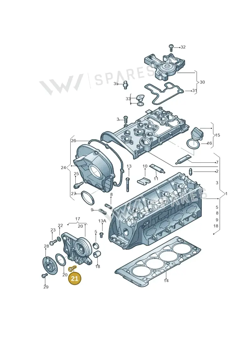 N10750101 — Volkswagen New beetle (2011-2016) diagram 789103042, position 21