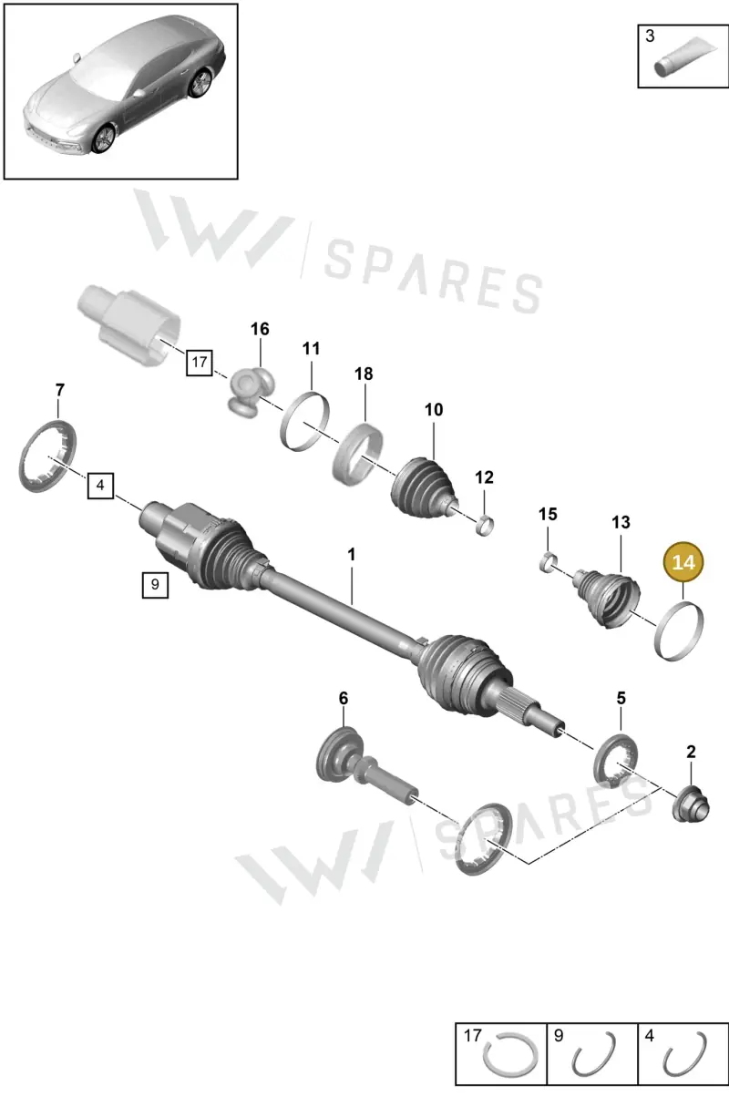 N10750201 — Porsche Panamera (2016-2020) diagram p49401030, position 14