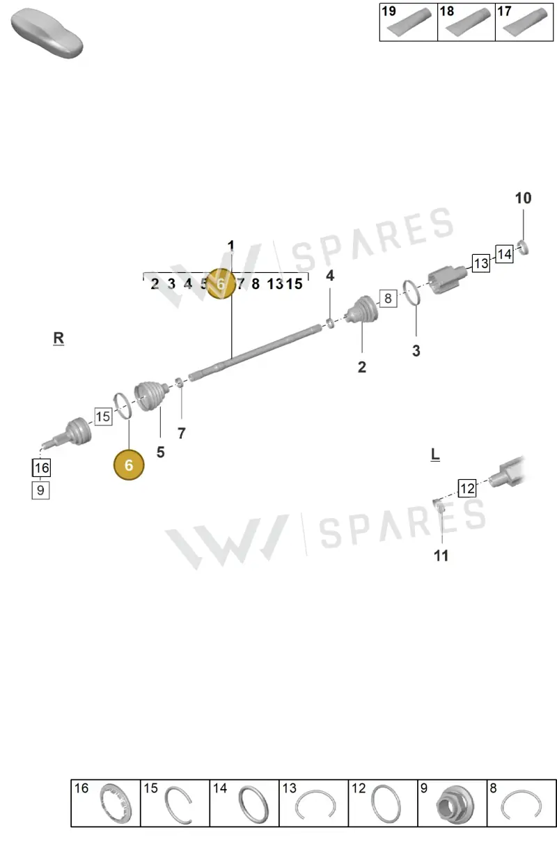 N10750201 — Porsche Taycan Sport Turismo (2019-2024) diagram p56401100, position 6