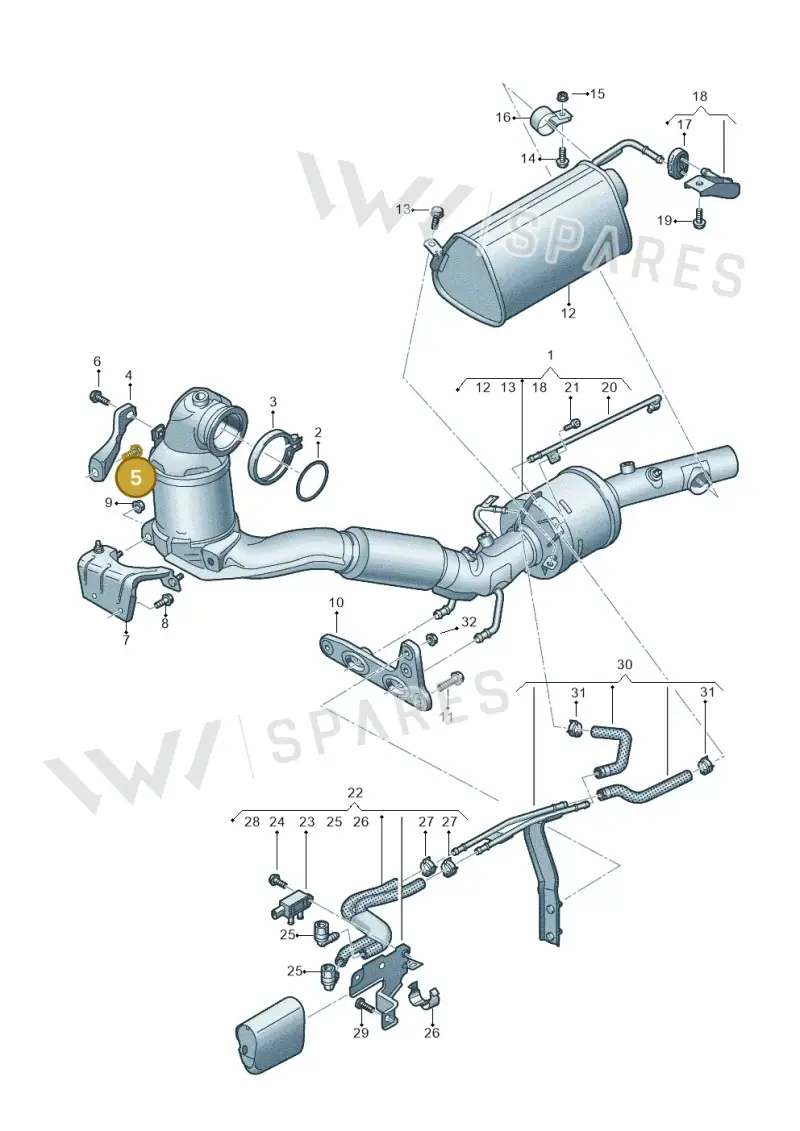 N10753101 — Volkswagen Multivan (2021-) diagram 7t0253205, position 5