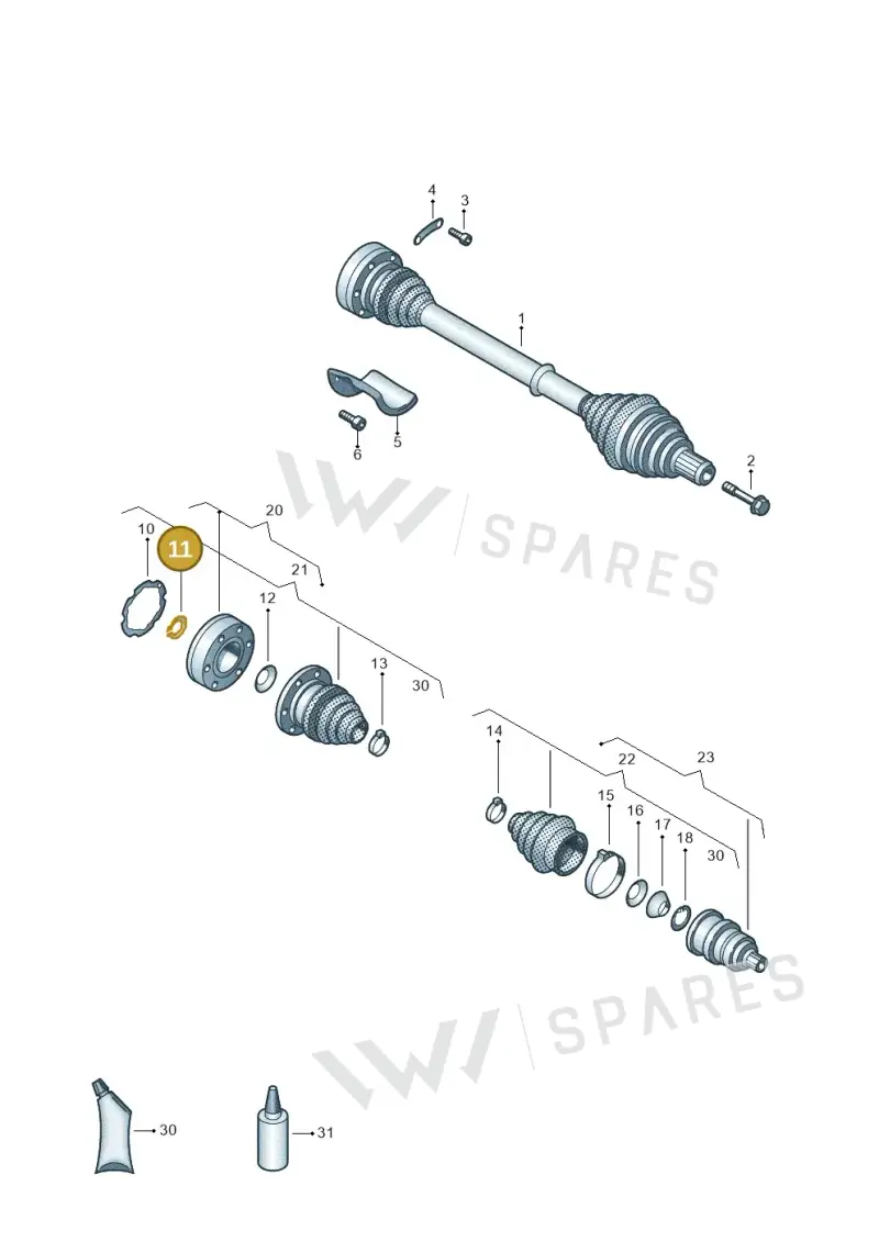 N10753201 — Volkswagen New beetle (2011-2016) diagram 460407200, position 11