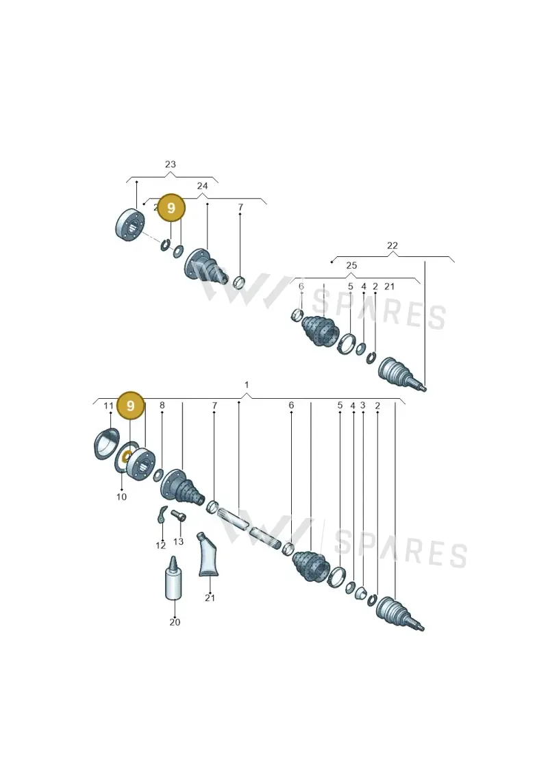 N10753201 — Volkswagen Lavida (2012-2021) diagram 744407300, position 9