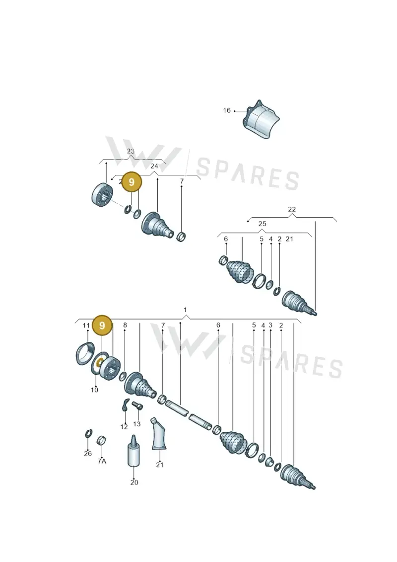 N10753201 — Volkswagen New Lavida (2015-2022) diagram 876407300, position 9