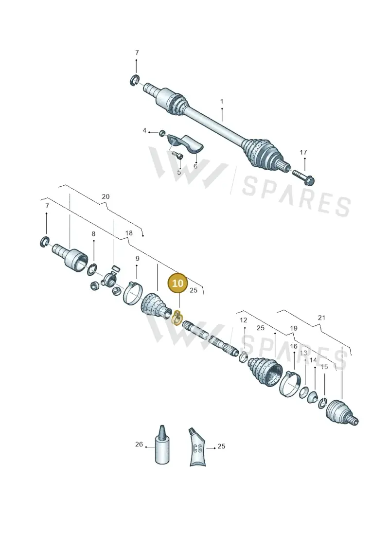 N10753301 — Volkswagen Lamando (2014-2022) diagram 409407440, position 10