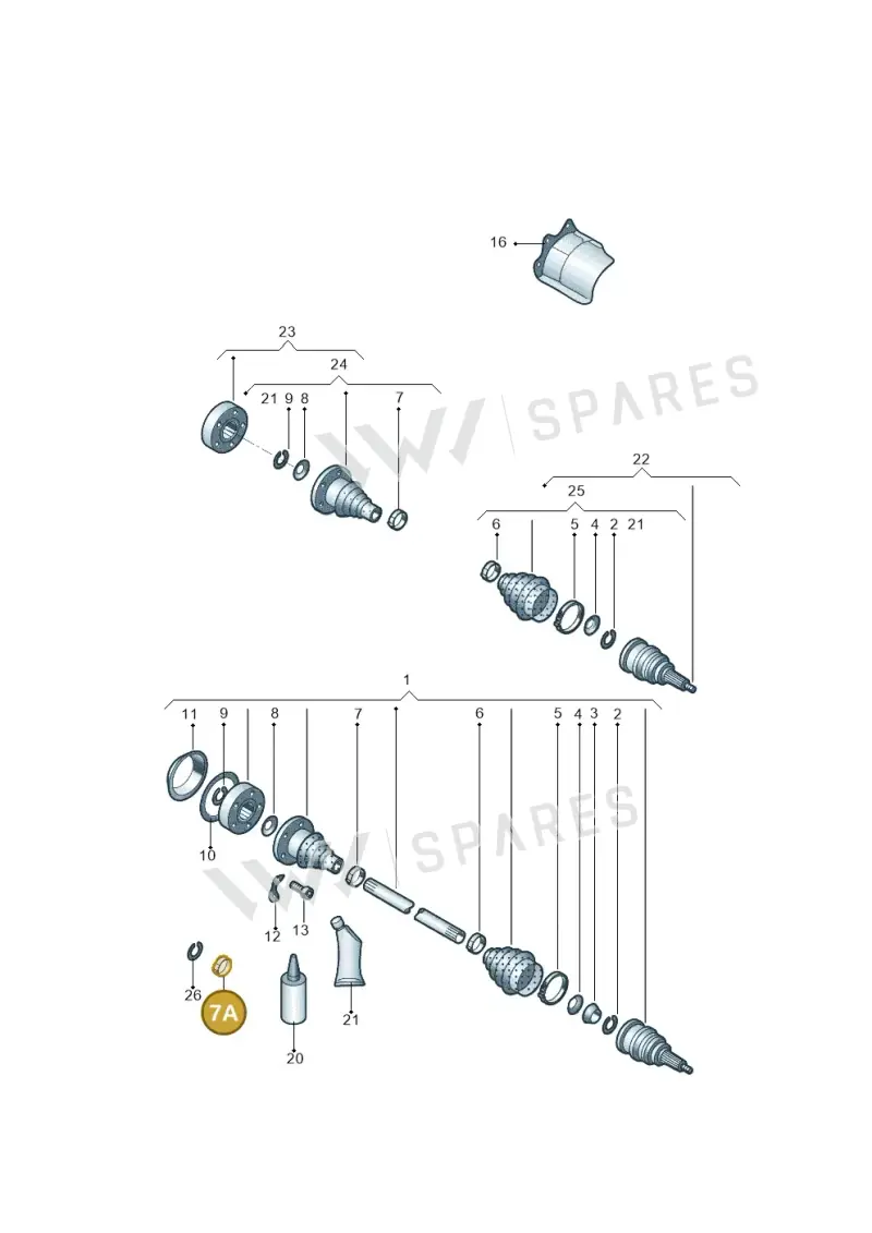 N10753601 — Volkswagen New Lavida (2015-2022) diagram 876407300, position 7A