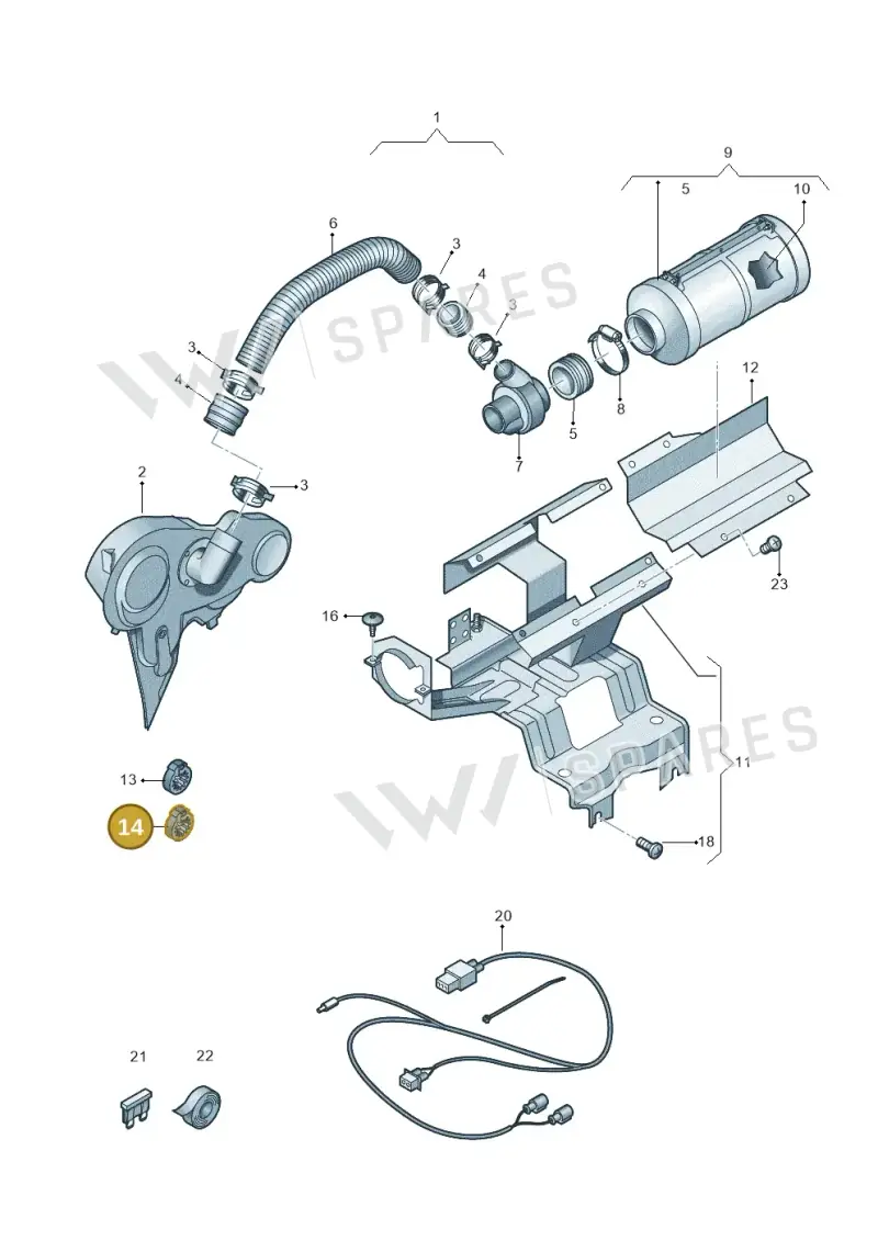 N10755101 — Volkswagen Amarok twin cab (2016-2022) diagram 749109800, position 14