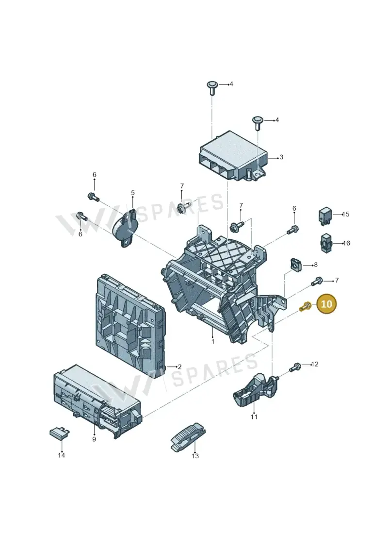 N10757101 — Volkswagen Beetle (2016-2019) diagram 801937000, position 10